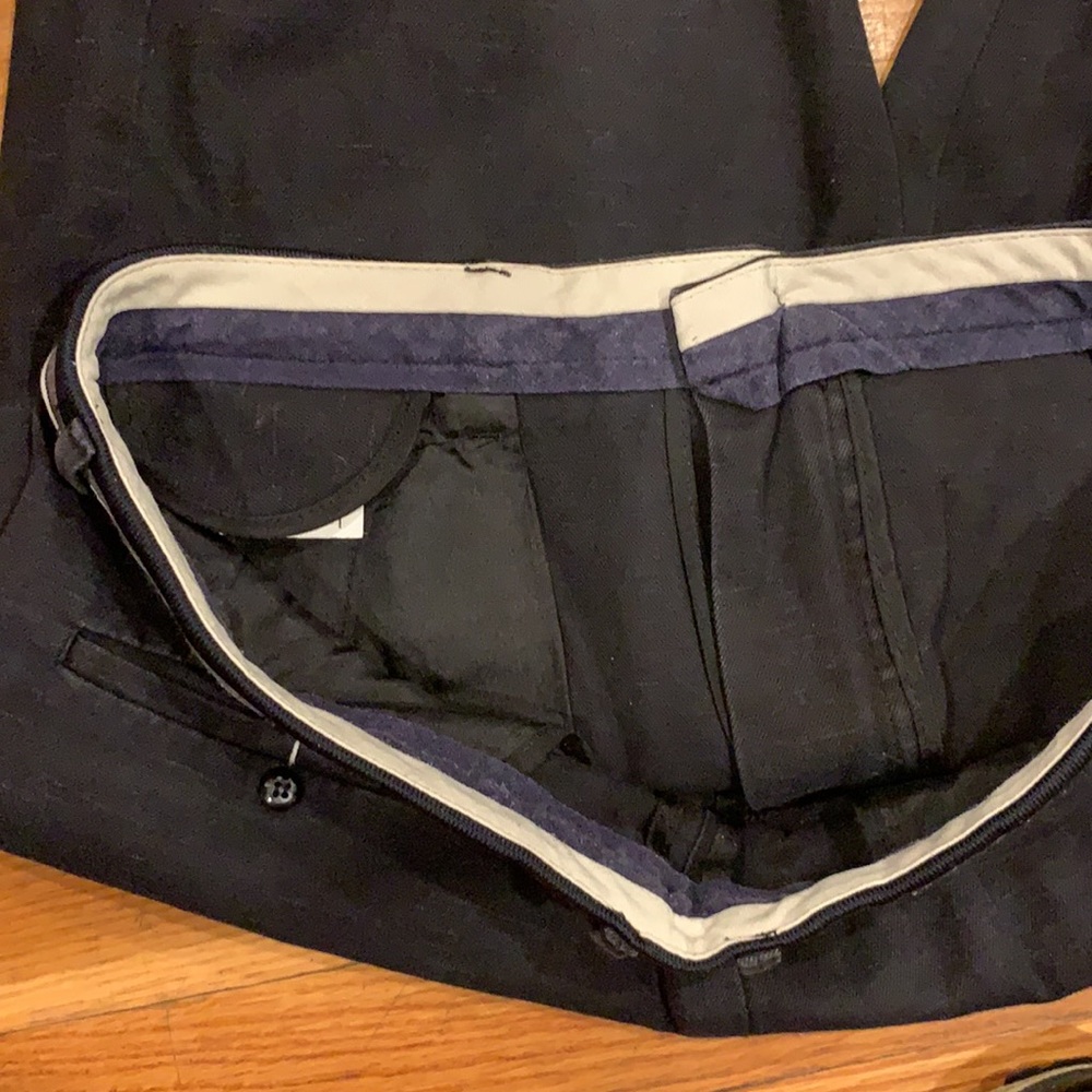 32” waist, black cotton pants, Simon Martn - Picture 6 of 9